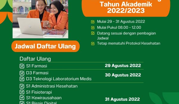 Informasi Daftar Ulang TA 2022/2023